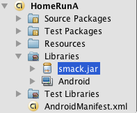 add smack.jar to project libraries